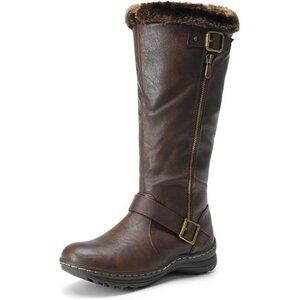 Women's Winter Fully Fur Lined Zipper Closure Snow Knee High Boots